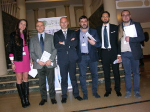 Nella foto da sinistra: Katia Cicinelli, Fabio Carità, Leonardo Arrigoni, Gianluca Alparone, Mirko Simone, Maurizio Maraglino